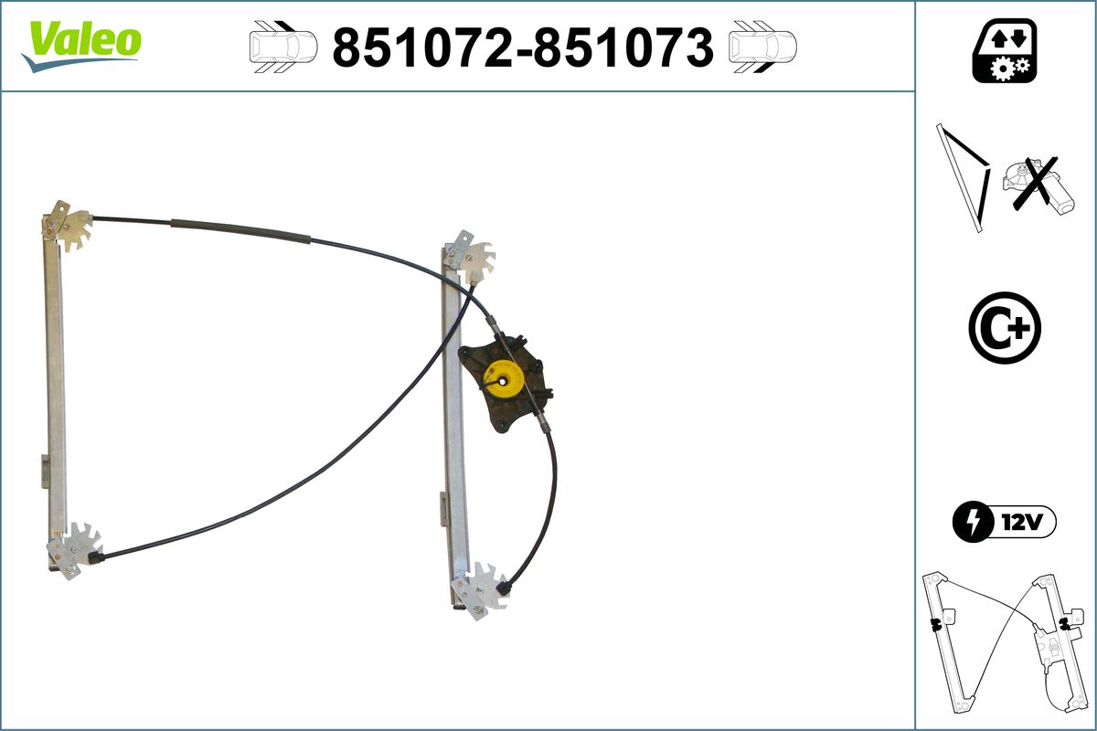 Window Regulator - 851072 VALEO